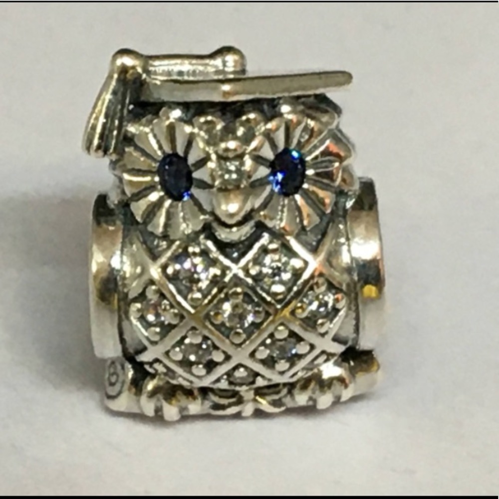 Group 1: Graduate Owl 791502NSB Pandora Charm $20.00 Each. Good Condition